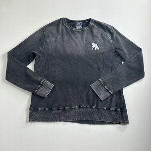 PRPS Men's Logo Sweater Sweatshirt Size 2XL Long Sleeve Crew Black Casual‎